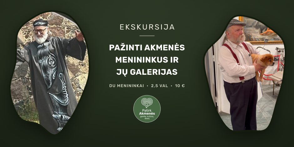 Paysera baneris: Pažinti Akmenės menininkus ir jų galerijas